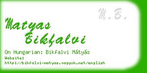 matyas bikfalvi business card