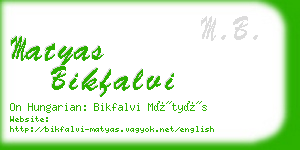 matyas bikfalvi business card